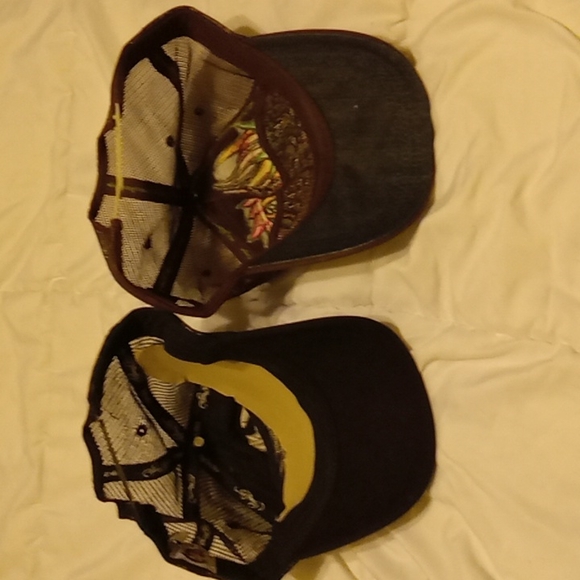 Two Ed Hardy hats one black one Brown New Never Worn - Picture 2 of 3
